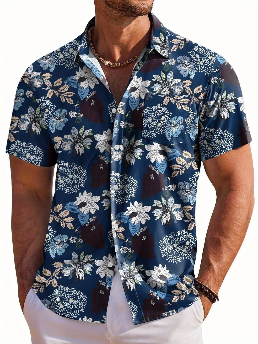 Hayden | Men’s Shirt featuring a Tropical Motif