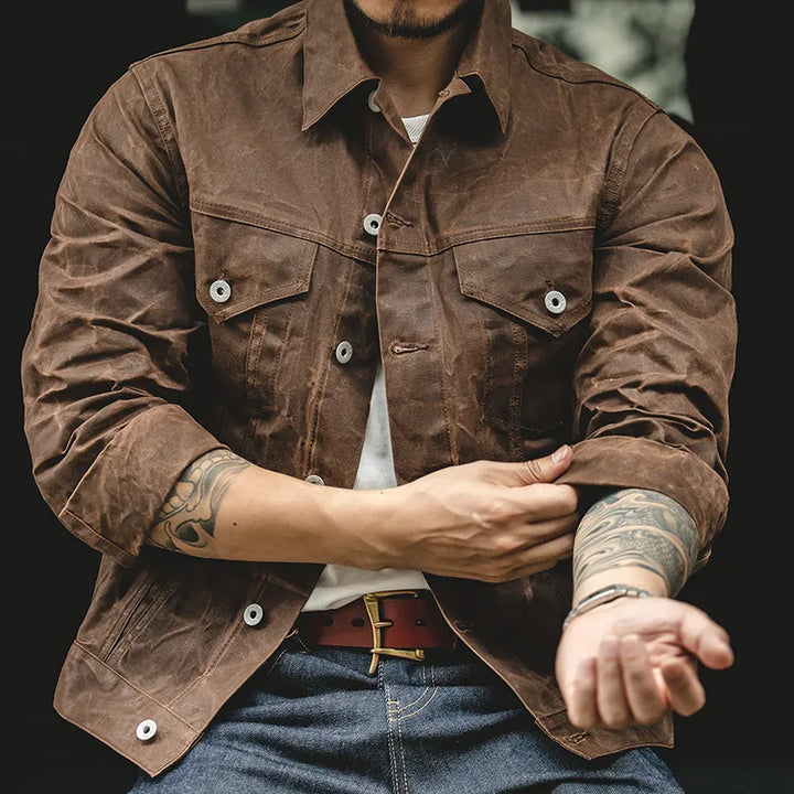 Harlan | Men’s Utility Jacket featuring Button Placket
