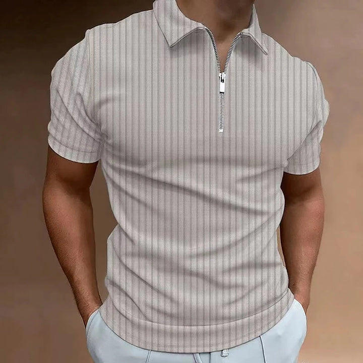 Darren | Men’s Polo Shirt featuring a Half-Zip Collar