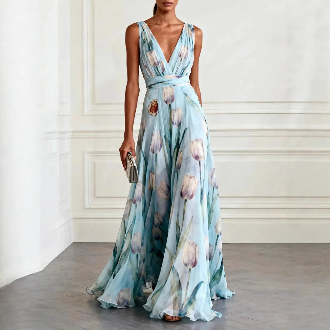 Rhea | Women’s Maxi Dress featuring a Flowing Floral