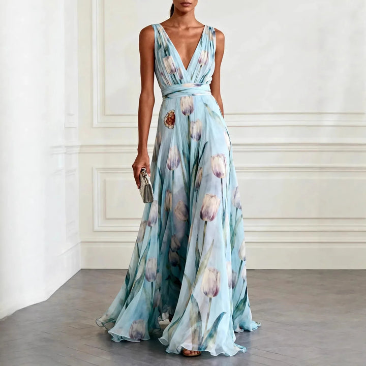 Rhea | Women’s Maxi Dress featuring a Flowing Floral