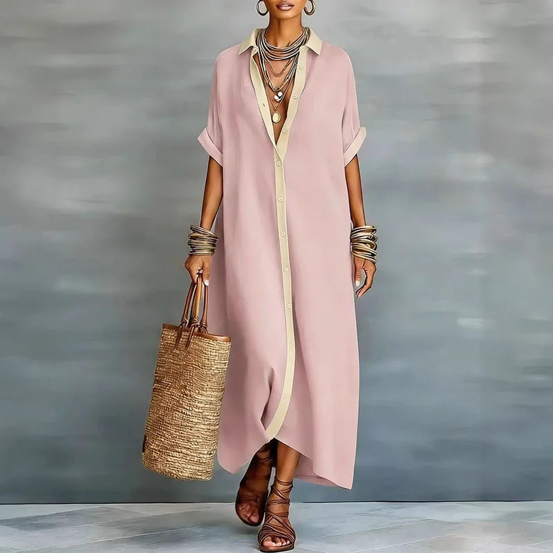 Zelda | Women’s Shirt Dress designed for Casual Warm-Day Outfits