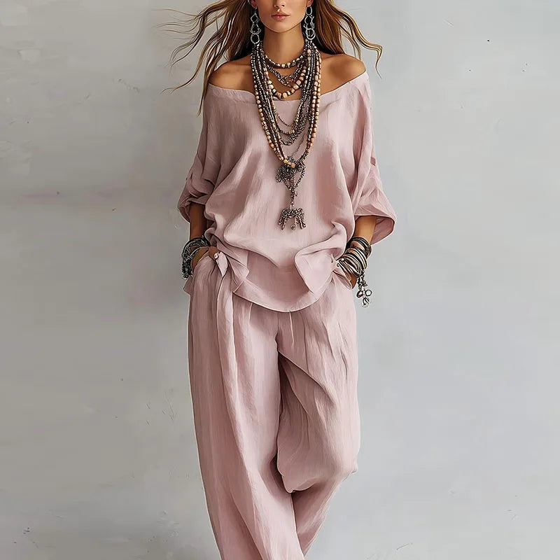 Delia | Women’s Two-Piece Set designed for Relaxed Styling