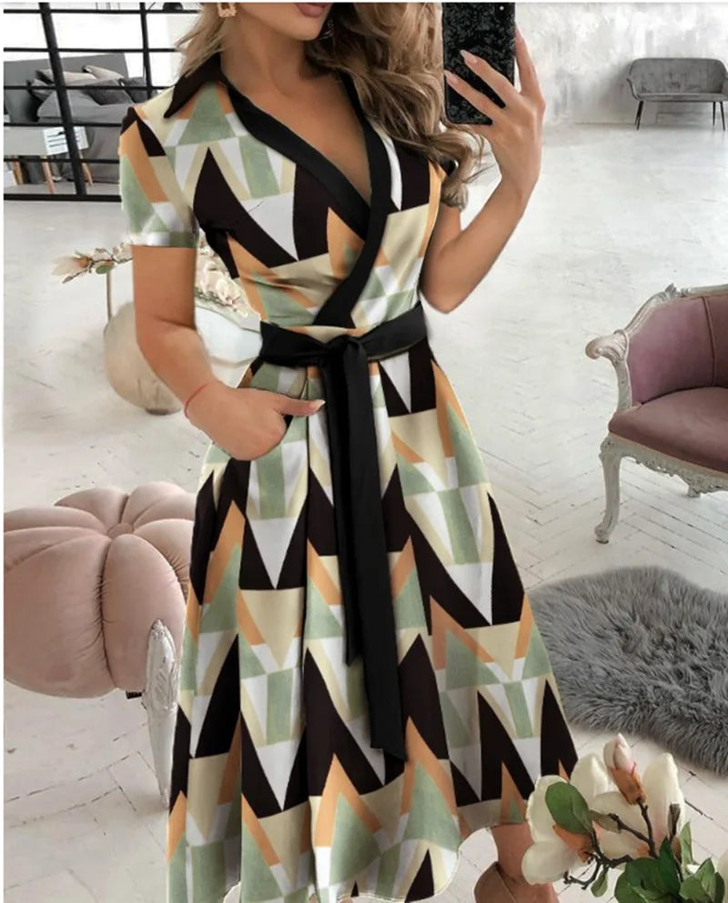 Giselle | Women’s Midi Dress in a Striking Wrap Silhouette