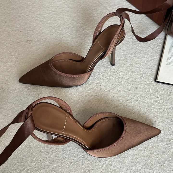 Vivelle | Women’s Slingback Heels featuring a Pointed Toe