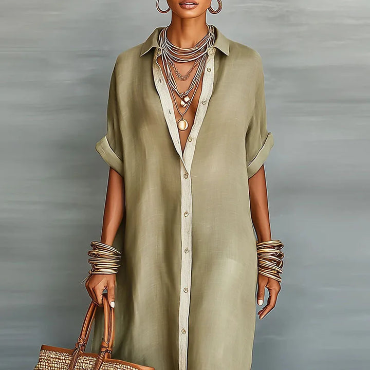 Zelda | Women’s Shirt Dress designed for Casual Warm-Day Outfits