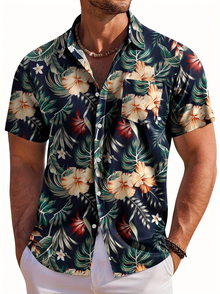 Hayden | Men’s Shirt featuring a Tropical Motif