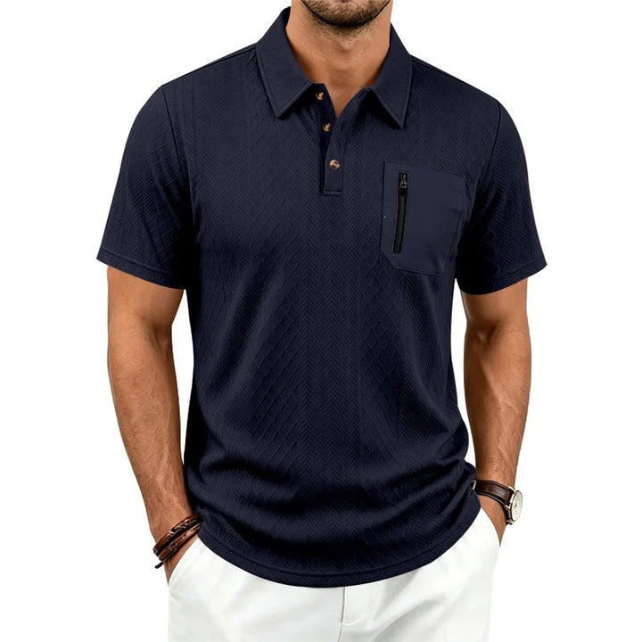 Arnold | Men’s Polo Shirt with Zip Chest Pocket