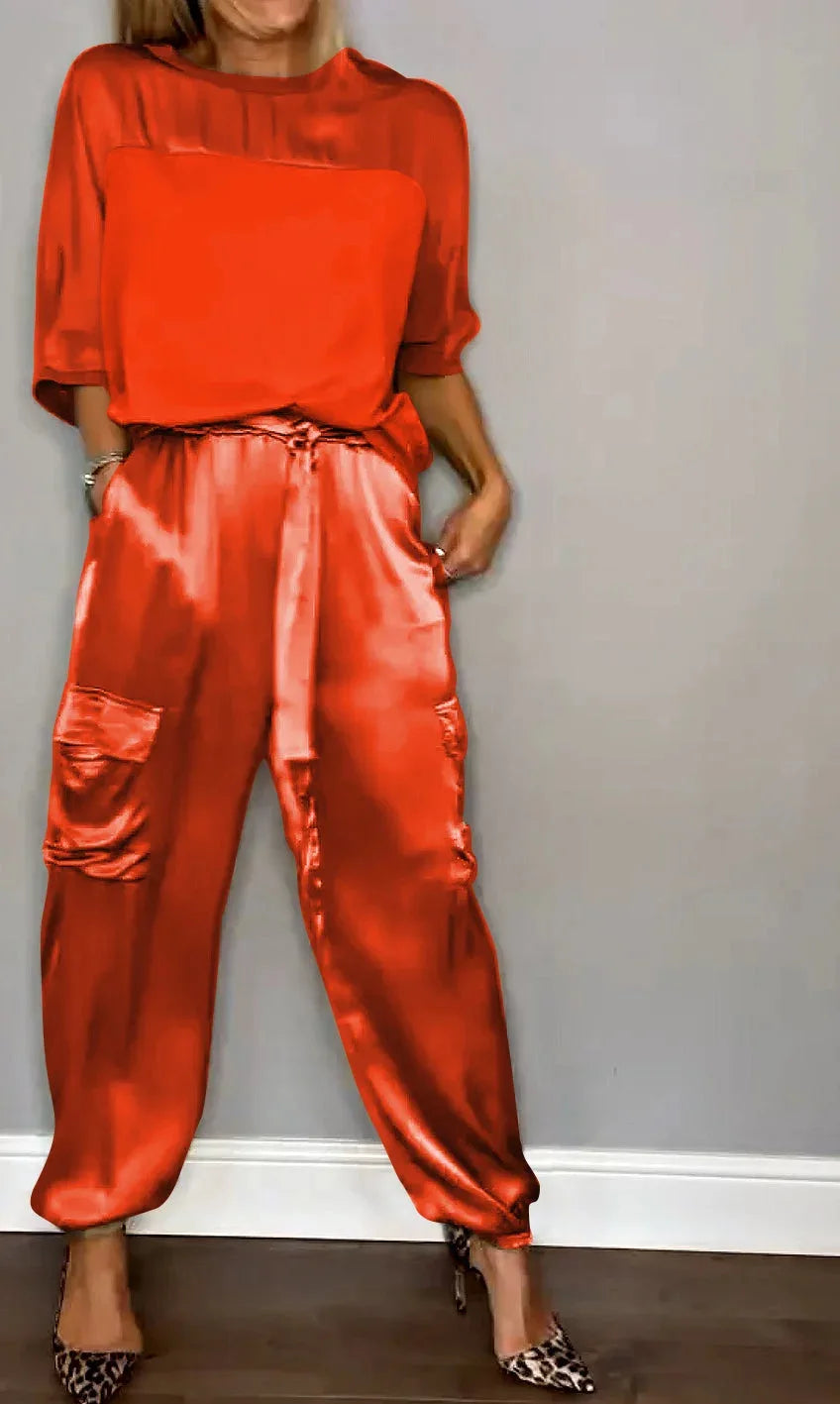 Nyvella | Women’s Belted Jumpsuit with slim leg finish