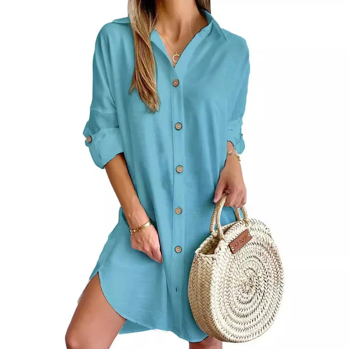 Aida | Women’s Button Shirt Dress for Cool Summer Refresh