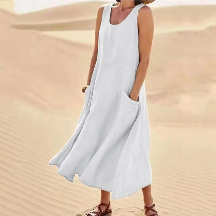 Alazne | Women’s Sleeveless Maxi Dress in an Easy A-Line Shape