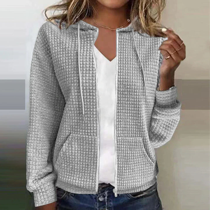 Briony | Women’s Zip-Up Hoodie with textured finish