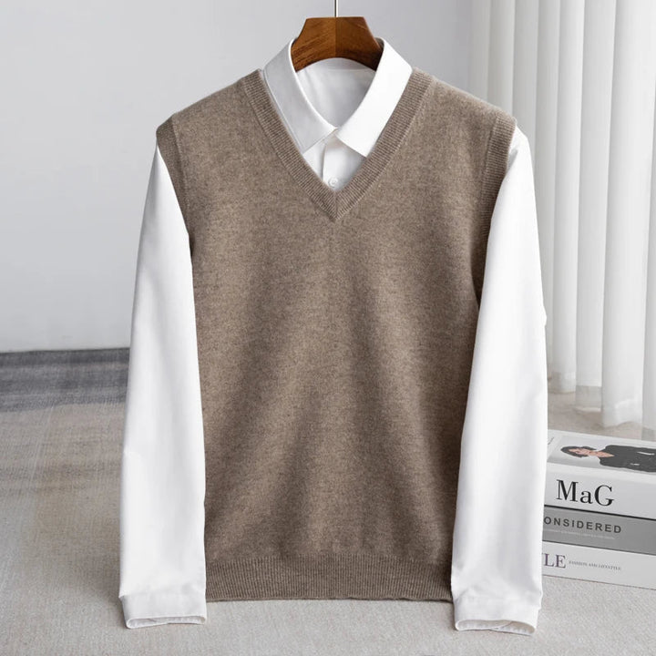 Felton | Men’s Layered Shirt featuring a V-Neck Overlay