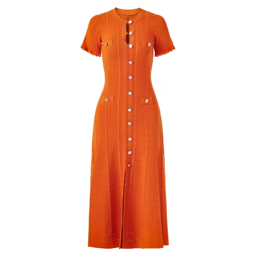 Orla | Women’s Button Front Midi Dress for Everyday Elegance