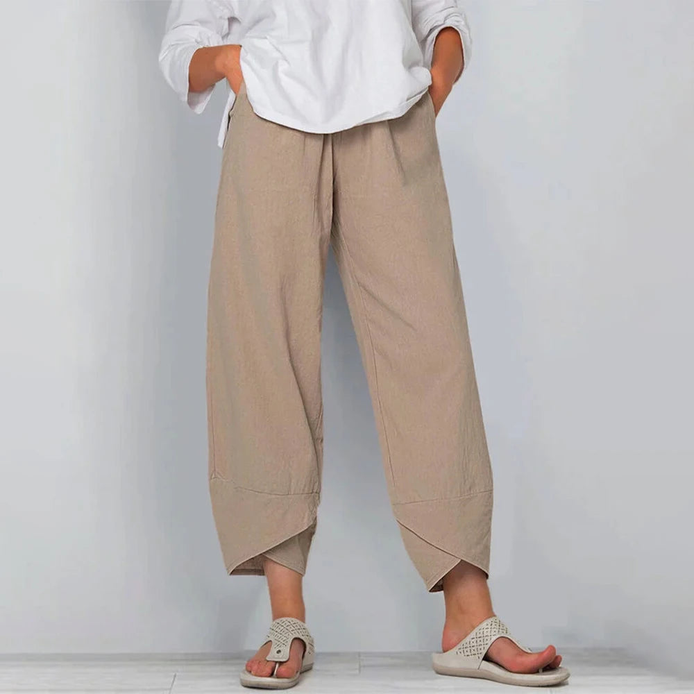 Lucille | Women’s Wide-Leg Trousers in a Relaxed Draped Shape