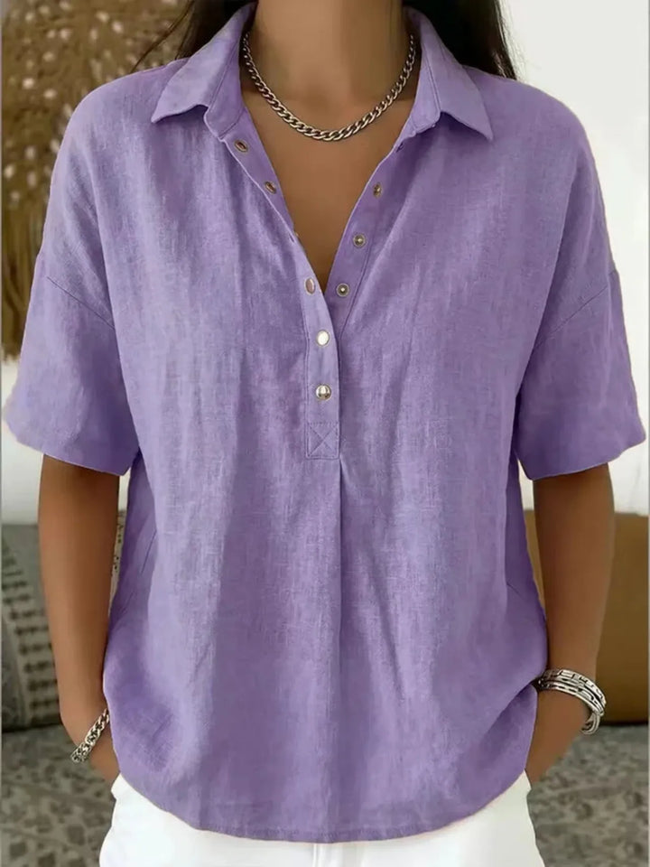 Linnea | Women’s Collared Blouse for Easy Everyday Fitting