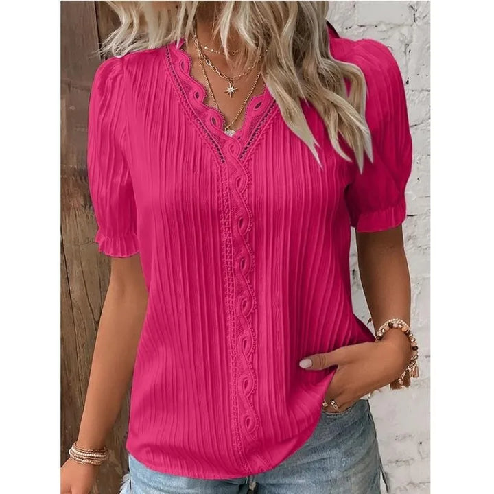 Isella | Women’s Blouse featuring a Decorative Front Folds