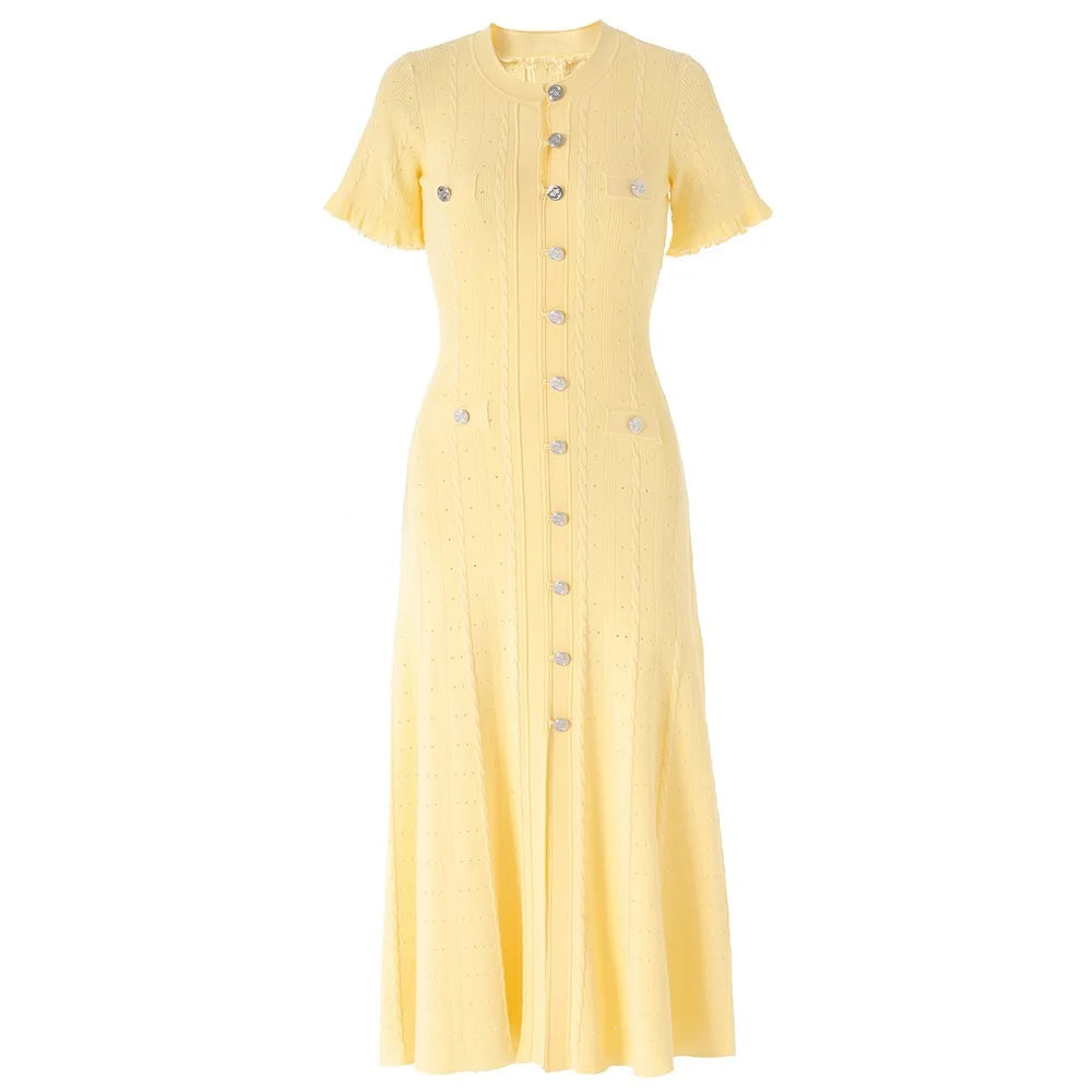 Orla | Women’s Button Front Midi Dress for Everyday Elegance