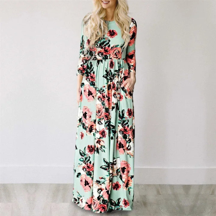 Josephine | Women’s Floral Maxi Dress designed for Elegant Daywear