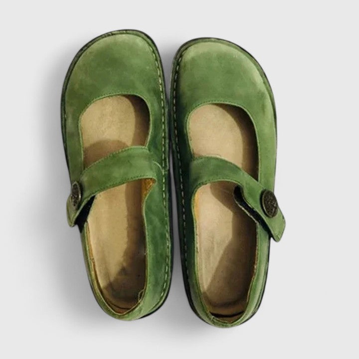 Blythe | Women’s Mary Jane Flats featuring Strap Finish