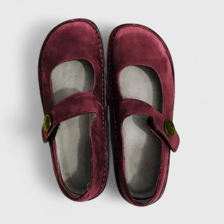 Blythe | Women’s Mary Jane Flats featuring Strap Finish