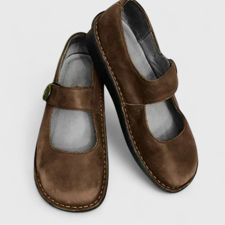 Blythe | Women’s Mary Jane Flats featuring Strap Finish