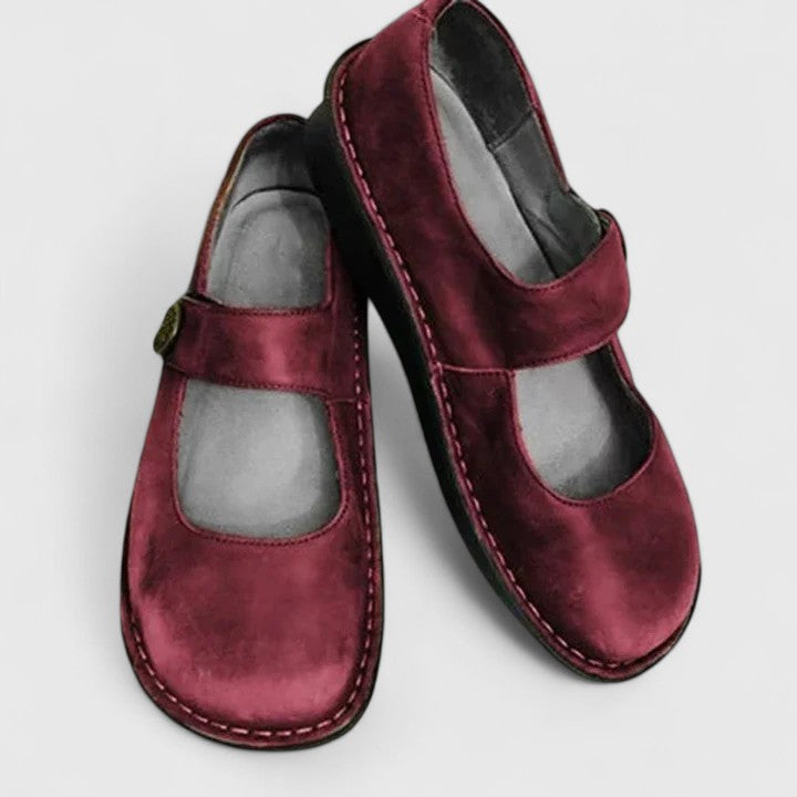 Blythe | Women’s Mary Jane Flats featuring Strap Finish