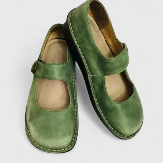 Blythe | Women’s Mary Jane Flats featuring Strap Finish