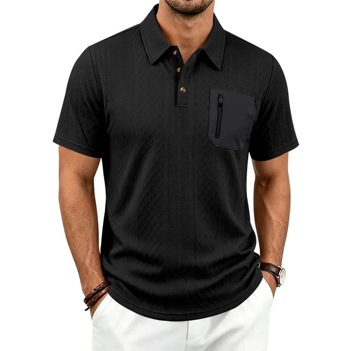 Arnold | Men’s Polo Shirt with Zip Chest Pocket