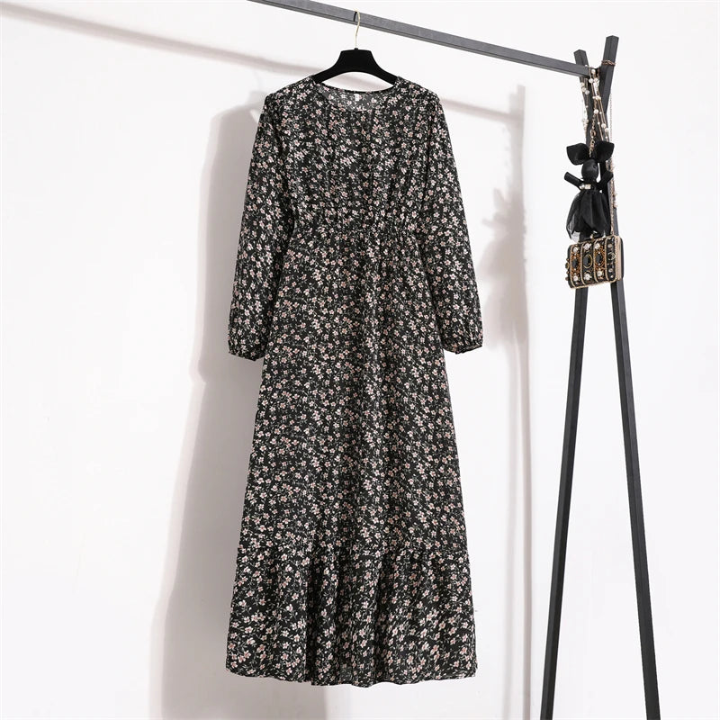 Raisa | Women’s Floral Dress with Button Front