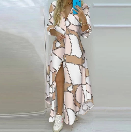 Elsie | Women’s Printed Shirt Dress for Effortless Wardrobe