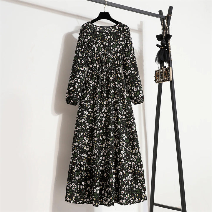 Raisa | Women’s Floral Dress with Button Front