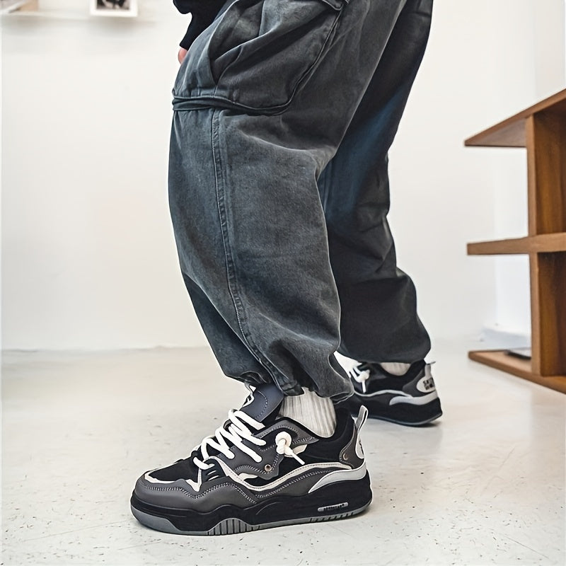 Trenox | Men’s Chunky Trainers with panelled layer interplay