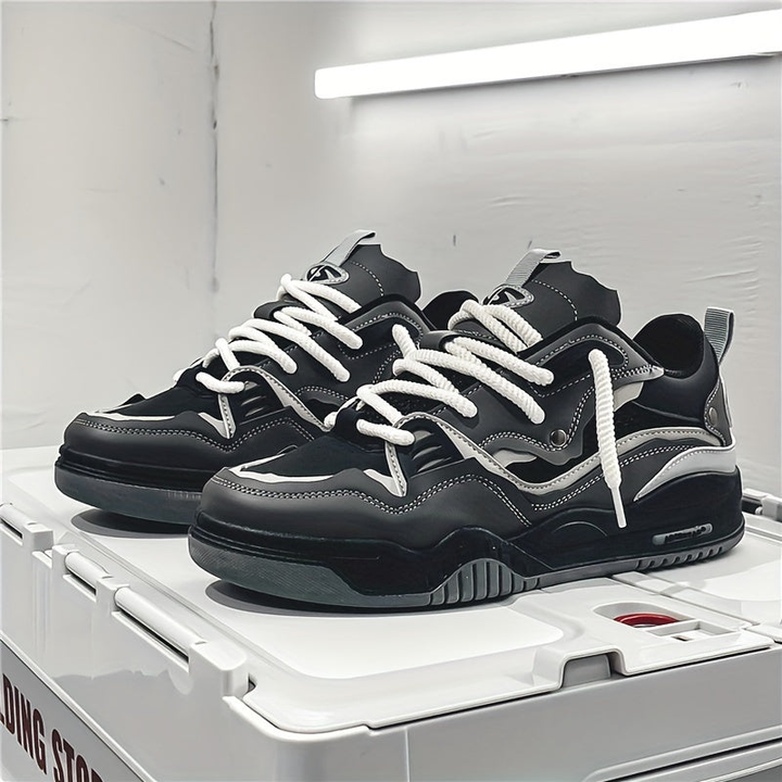 Trenox | Men’s Chunky Trainers with panelled layer interplay