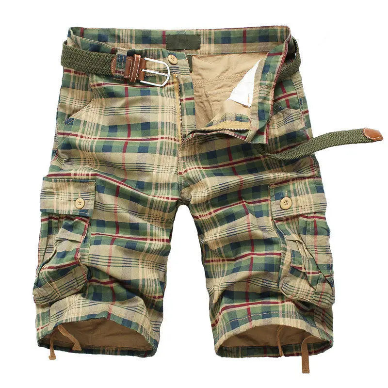Weston | Men’s Cargo Shorts featuring a Checked Design