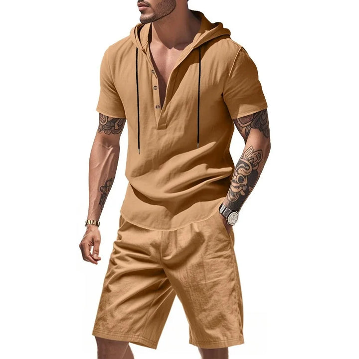 Reign | Men’s Hooded Short Set for Relaxed Summer Form