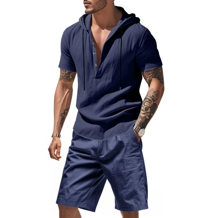 Reign | Men’s Hooded Short Set for Relaxed Summer Form