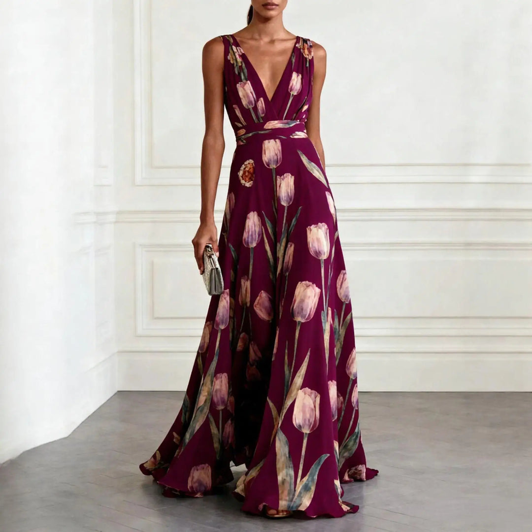 Rhea | Women’s Maxi Dress featuring a Flowing Floral