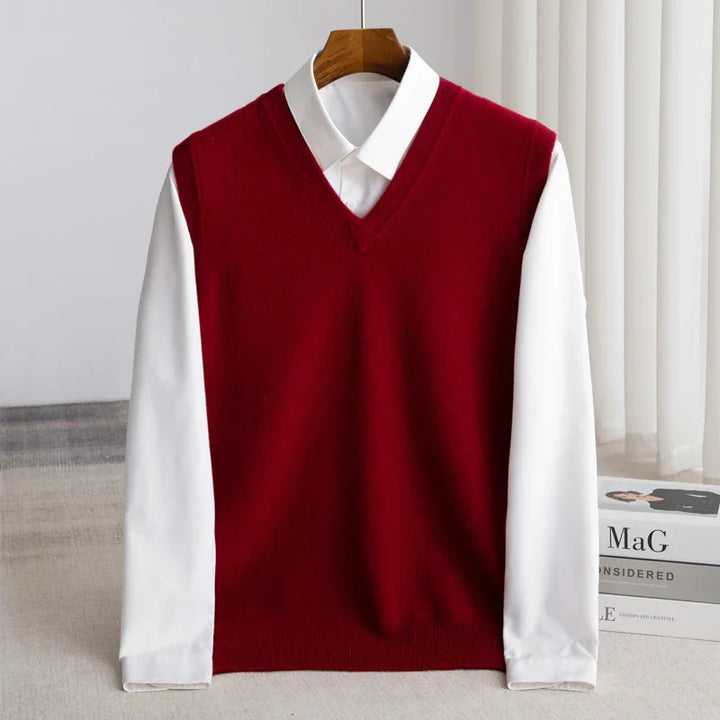 Felton | Men’s Layered Shirt featuring a V-Neck Overlay