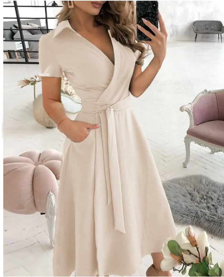 Whitney | Women’s Wrap Dress with a Tie Waist
