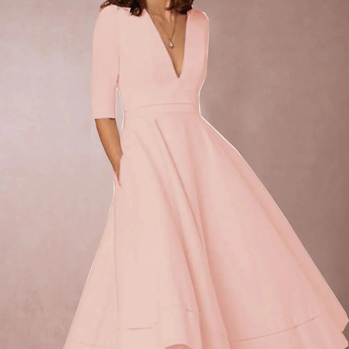 Esme | Women’s Midi Dress in a Full Skirt Shape