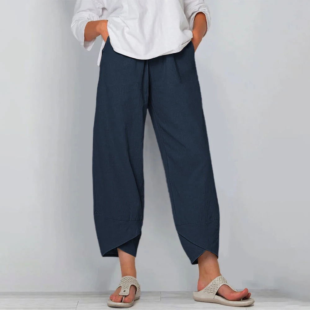 Lucille | Women’s Wide-Leg Trousers in a Relaxed Draped Shape