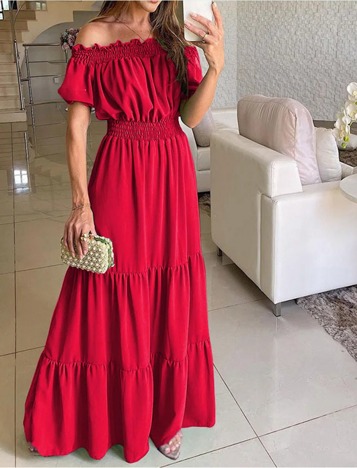 Edith | Women’s Off Shoulder Maxi Dress for Summer Occasions