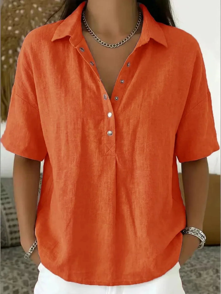 Linnea | Women’s Collared Blouse for Easy Everyday Fitting