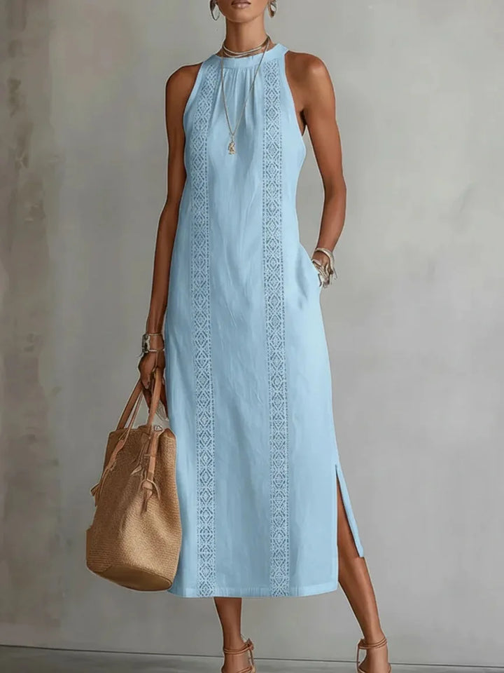 Nixie | Women’s Sleeveless Maxi Dress with a High Neck Finish