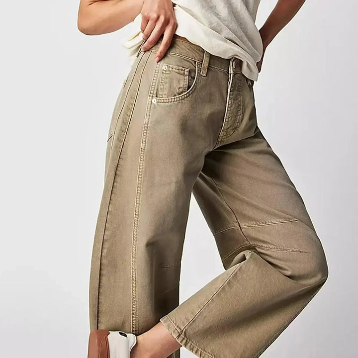 Kaelis | Women’s Straight Leg Trousers with Casual Fit