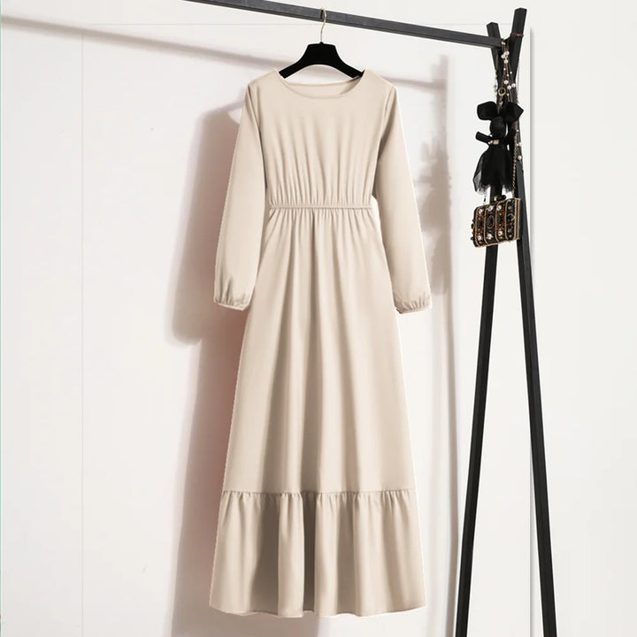 Kamila | Women’s Midi Dress with Tiered Hem Finishing