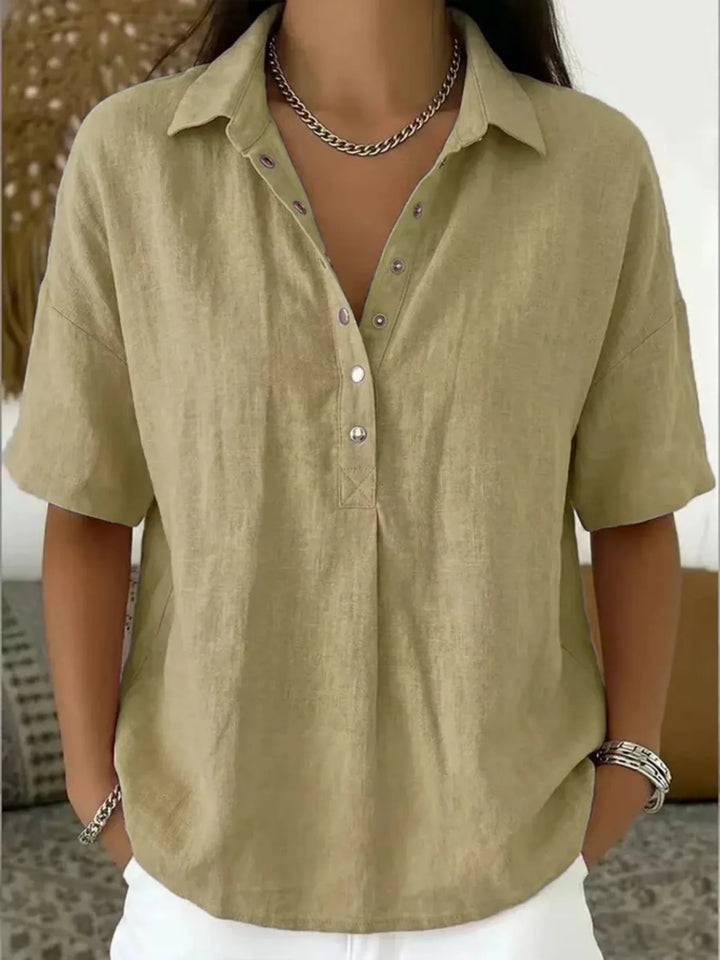 Linnea | Women’s Collared Blouse for Easy Everyday Fitting