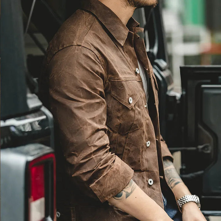 Harlan | Men’s Utility Jacket featuring Button Placket