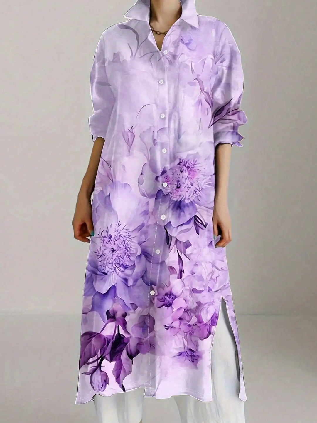 Ophelia | Women’s Floral Shirt Dress for Polished Day-Ready Style